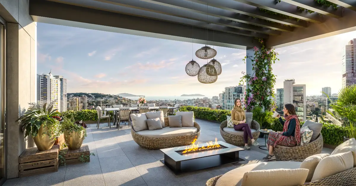 Piazza Park içindeki Office Link paylaşımlı ofis alanları ve modern toplantı odaları