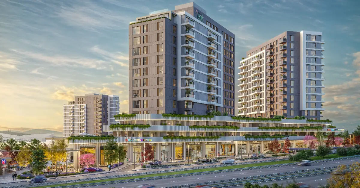 Piazza Park'ın Metro ve E-5 bağlantısını vurgulayan konum haritası